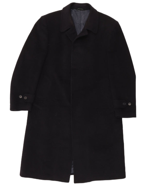 Marzotto Mens Principe Overcoat UK 42 XL Navy Blue