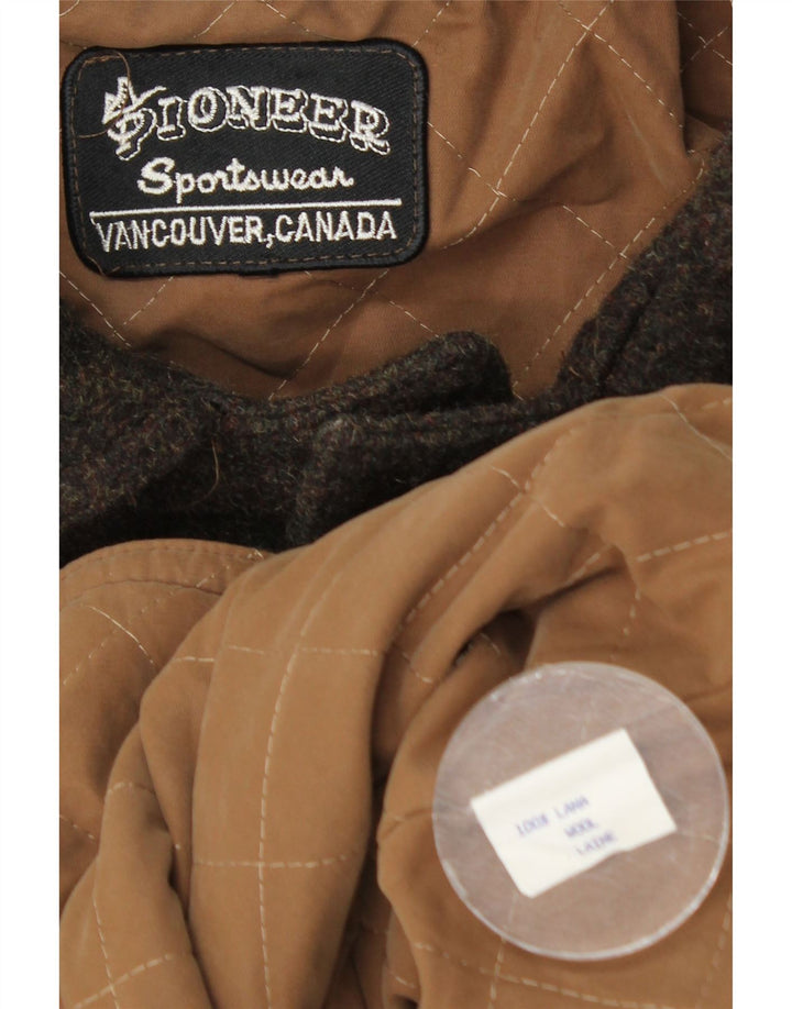 Pioneer Mens Overcoat Medium Brown Flecked Wool