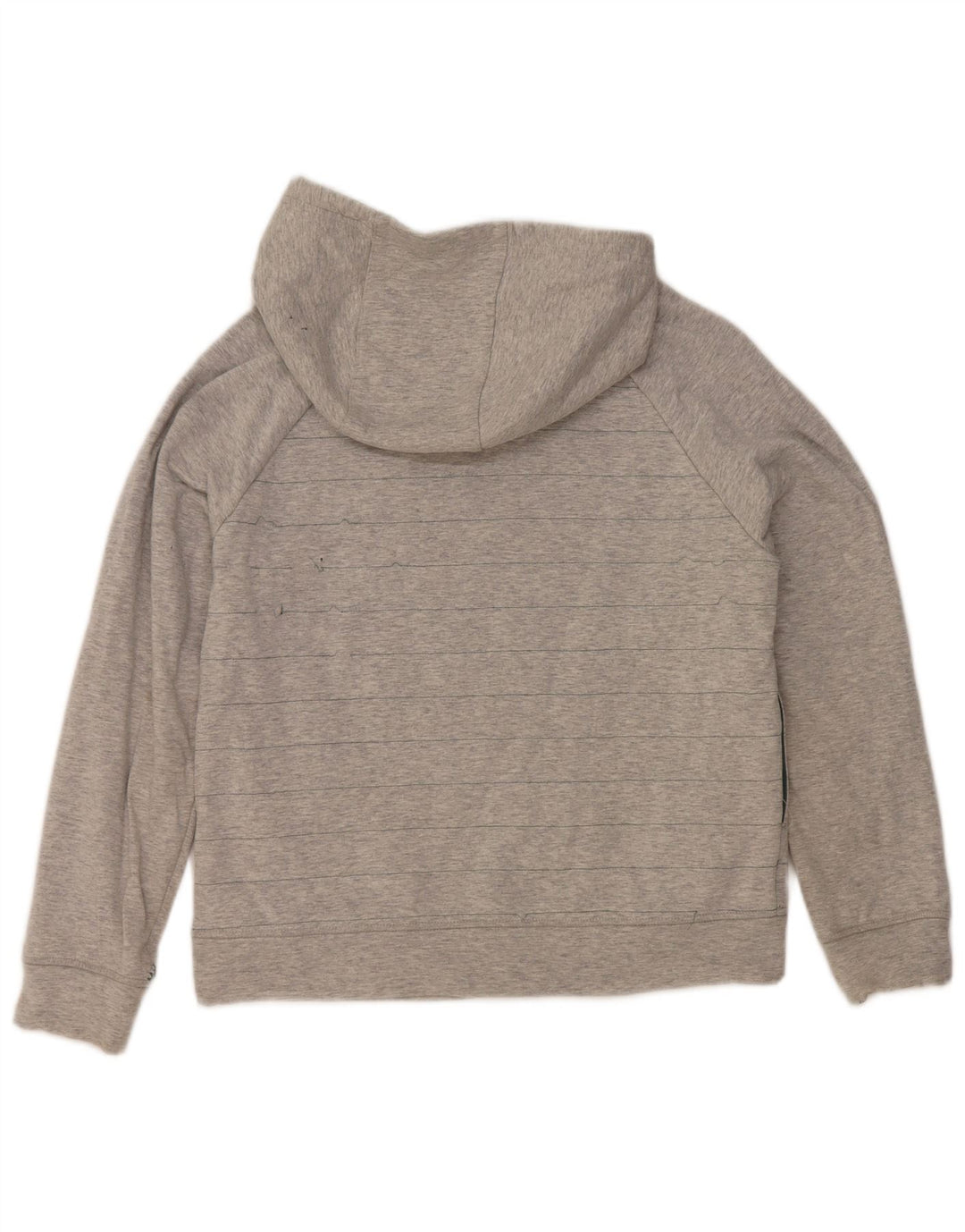 Hurley Womens Oversized Hoodie Jumper UK 10 Small Grey Striped