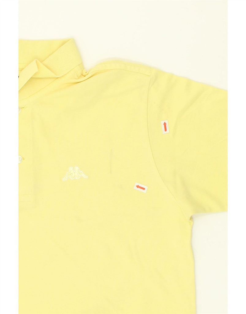 KAPPA Mens Polo Shirt Large Yellow Cotton Vintage Kappa and Second-Hand Kappa from Messina Hembry 