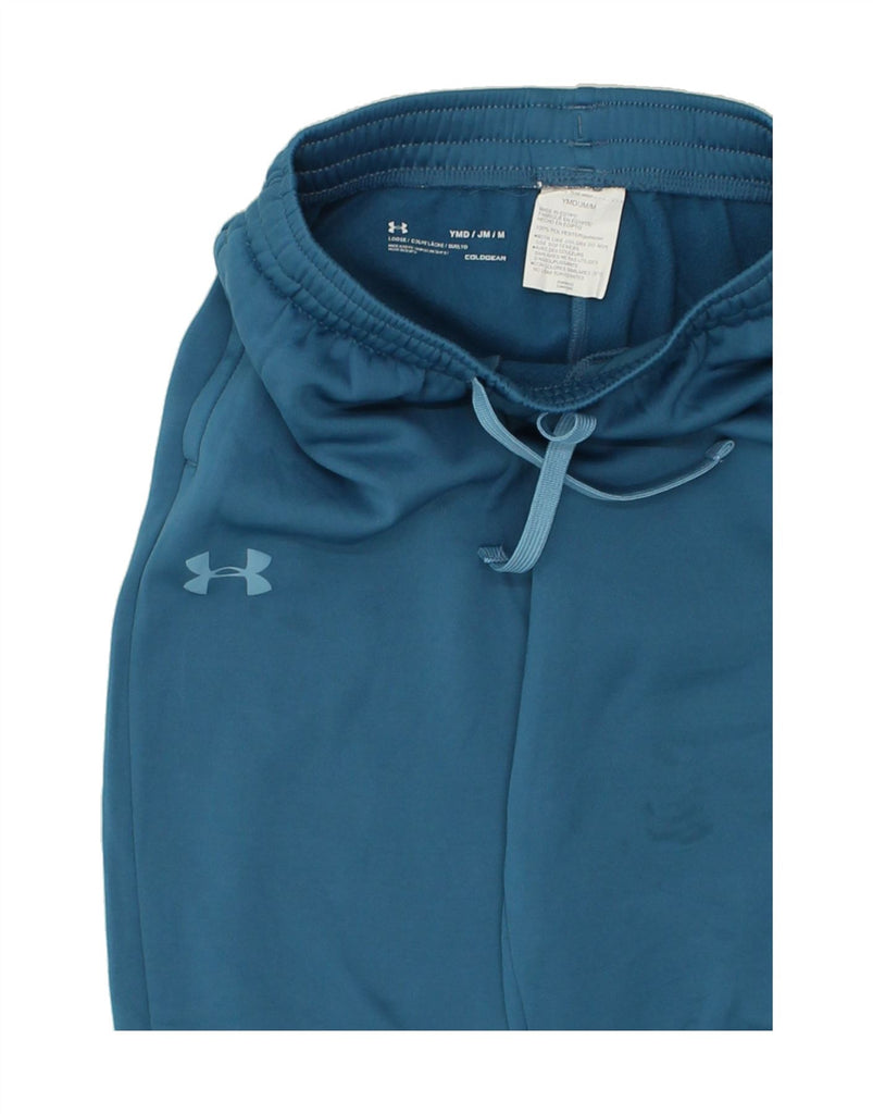 UNDER ARMOUR Boys Tracksuit Trousers 10-11 Years Medium Blue Polyester | Vintage Under Armour | Thrift | Second-Hand Under Armour | Used Clothing | Messina Hembry 