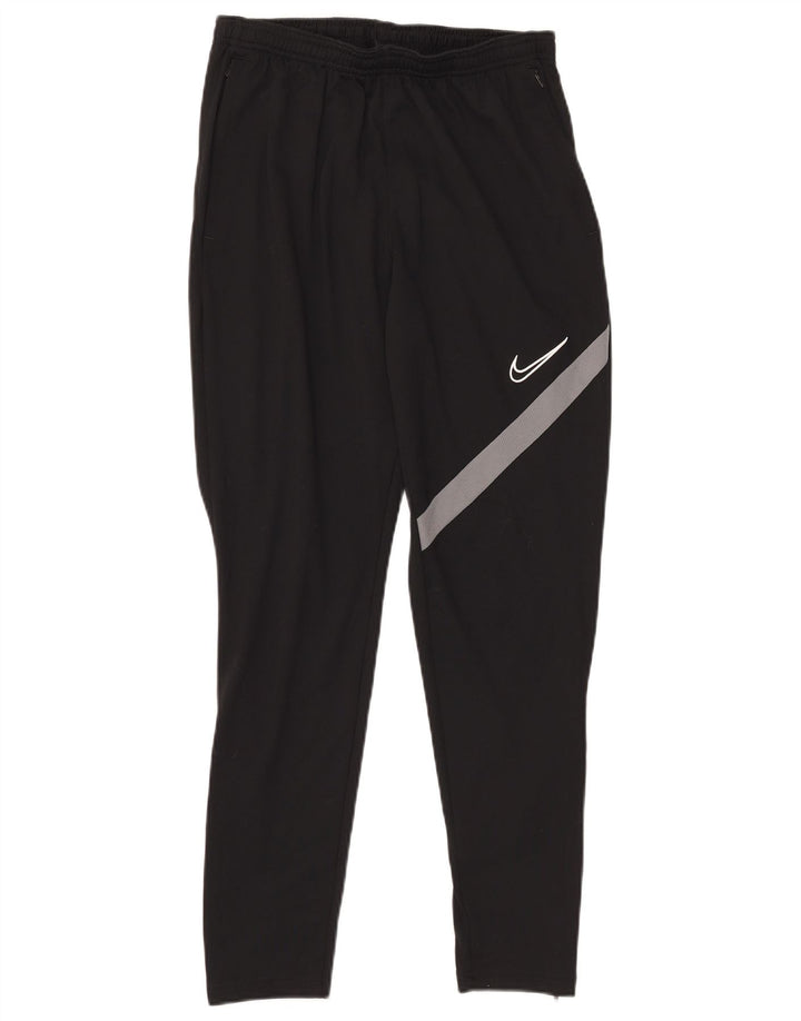 Nike Mens Dri Fit Tracksuit Trousers Medium Black Colourblock Polyester