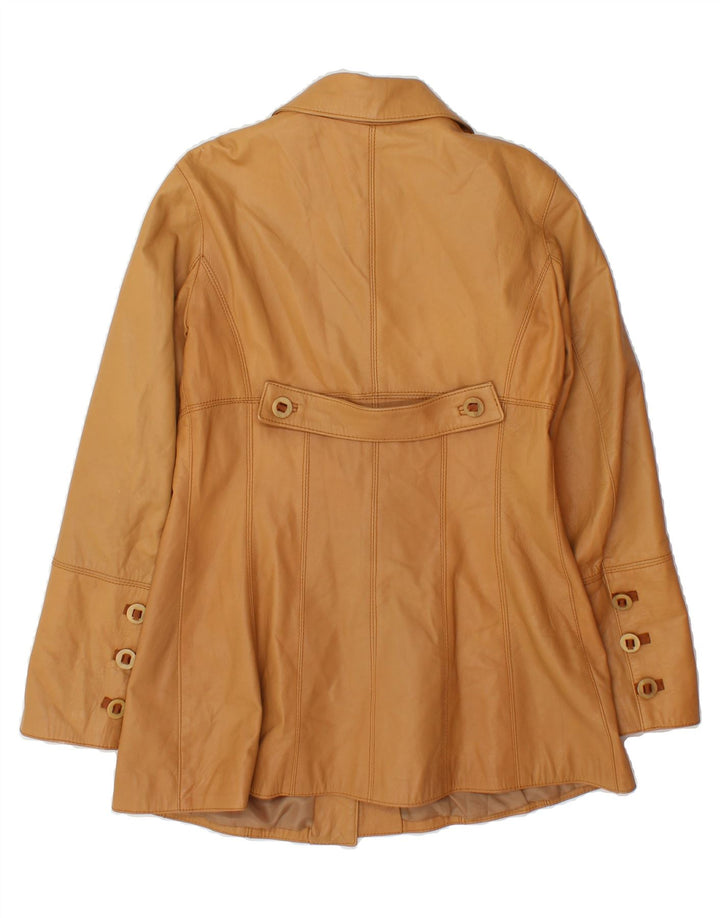 VINTAGE Womens Leather Jacket IT 42 Medium Brown Leather Vintage Vintage and Second-Hand Vintage from Messina Hembry 