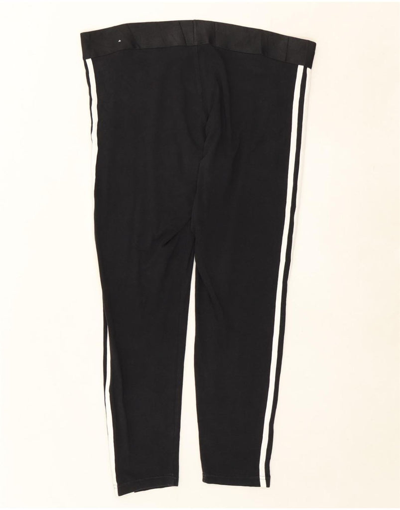 ADIDAS Womens Leggings UK 20/22 XL  Black Cotton Vintage Adidas and Second-Hand Adidas from Messina Hembry 