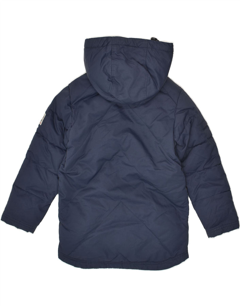 TOMMY HILFIGER Boys Hooded Padded Jacket 4-5 Years Medium Navy Blue Nylon | Vintage Tommy Hilfiger | Thrift | Second-Hand Tommy Hilfiger | Used Clothing | Messina Hembry 