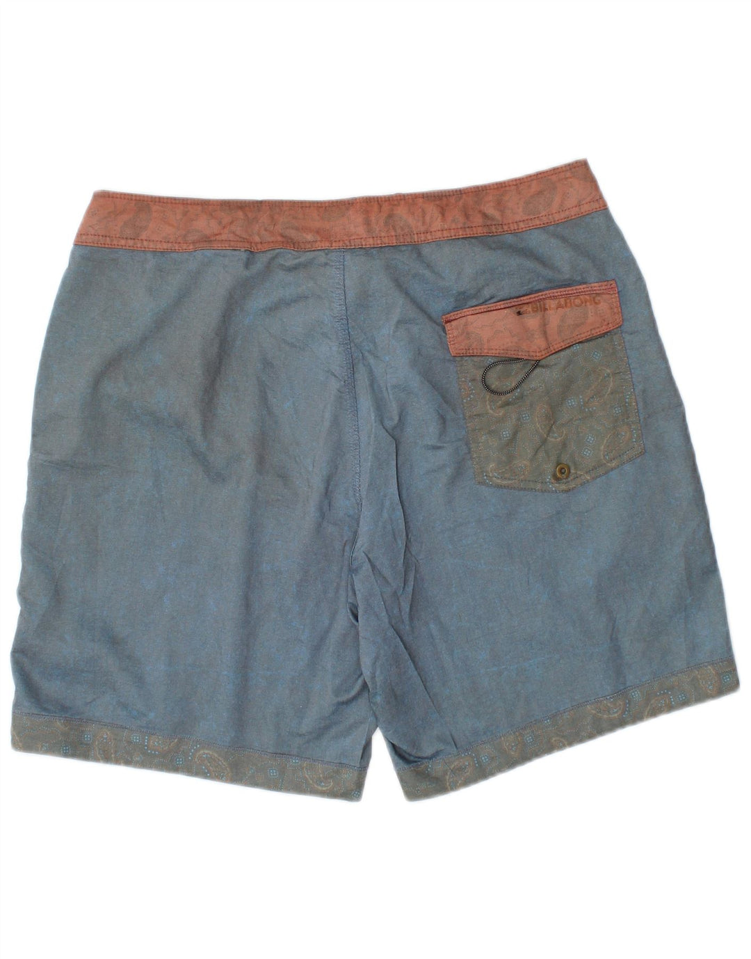 Billabong Mens Swimming Shorts Medium Blue Cotton