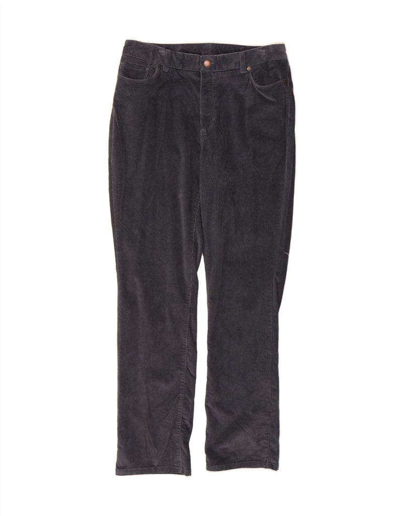 L.L.BEAN Womens Favorite Fit Corduroy Trousers US 14 XL W34 L32 Navy Blue Vintage L.L.Bean and Second-Hand L.L.Bean from Messina Hembry 