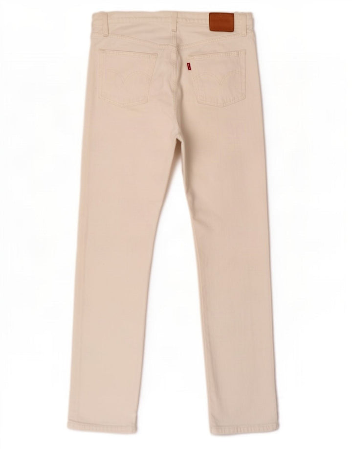 Levi's Mens Straight Jeans W29 L28 White Cotton