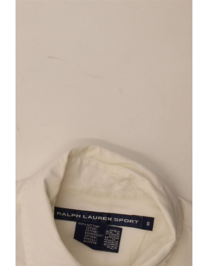 Ralph Lauren Womens Shirt US 8 Medium White Cotton