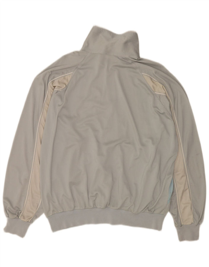 Ellesse Mens Tracksuit Top Jacket IT 54 XL Grey Colourblock Polyester