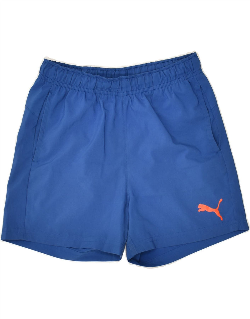 PUMA Boys Sport Shorts 11-12 Years Blue Polyester | Vintage Puma | Thrift | Second-Hand Puma | Used Clothing | Messina Hembry 