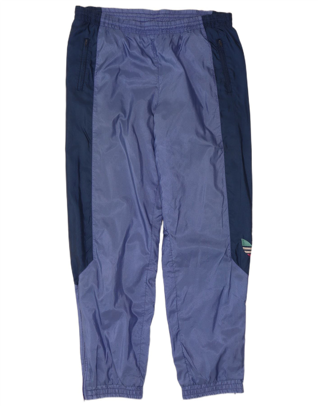 Adidas Mens Tracksuit Trousers Joggers Large Blue Colourblock