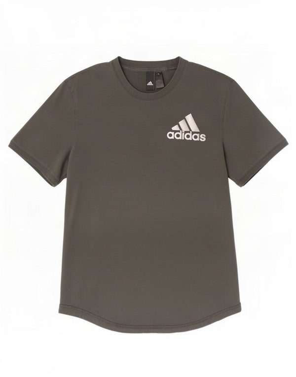 Adidas Mens Graphic T-Shirt Top Small Grey Cotton