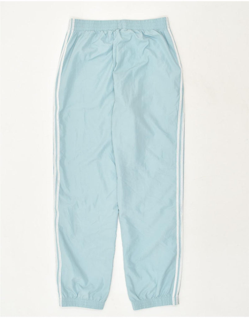 ADIDAS Womens Tracksuit Trousers Joggers UK 14 Medium Blue Polyester | Vintage Adidas | Thrift | Second-Hand Adidas | Used Clothing | Messina Hembry 