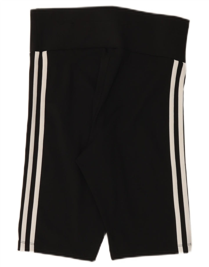 ADIDAS Womens Sport Shorts UK 12 Medium Black Polyester