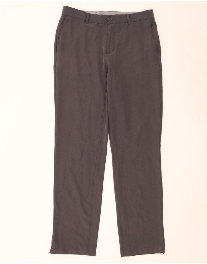 Nike Mens Straight Chino Trousers W32 L34 Grey Polyester
