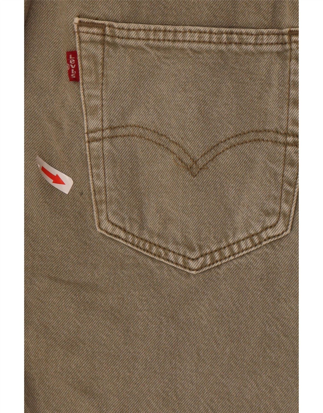 Levi's Mens 501 Denim Shorts W28 Small Khaki Cotton