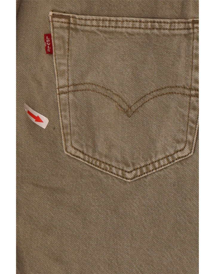 Levi's Mens 501 Denim Shorts W28 Small Khaki Cotton