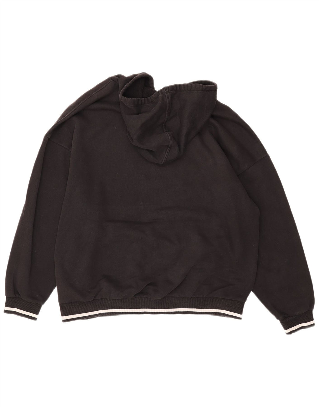 PUMA Womens Graphic Hoodie Jumper UK 16 Large Black Cotton