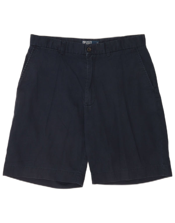 Polo Ralph Lauren Mens Chino Shorts W32 Medium Navy Blue Cotton