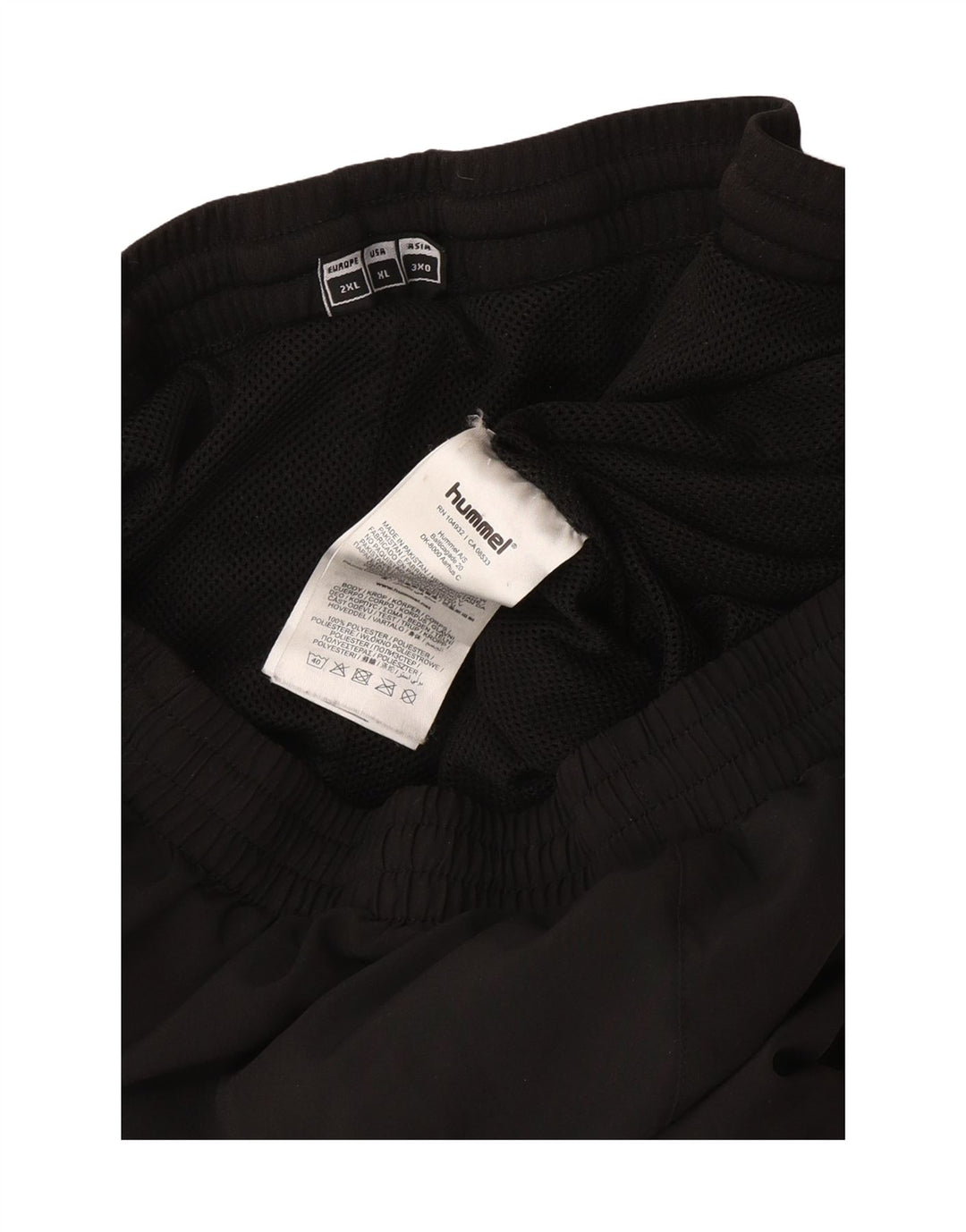 Hummel Mens Graphic Tracksuit Trousers 2XL Black Polyester Sports
