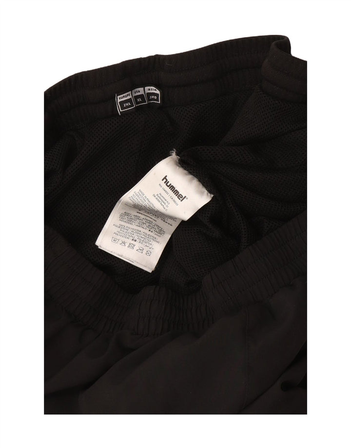 Hummel Mens Graphic Tracksuit Trousers 2XL Black Polyester Sports