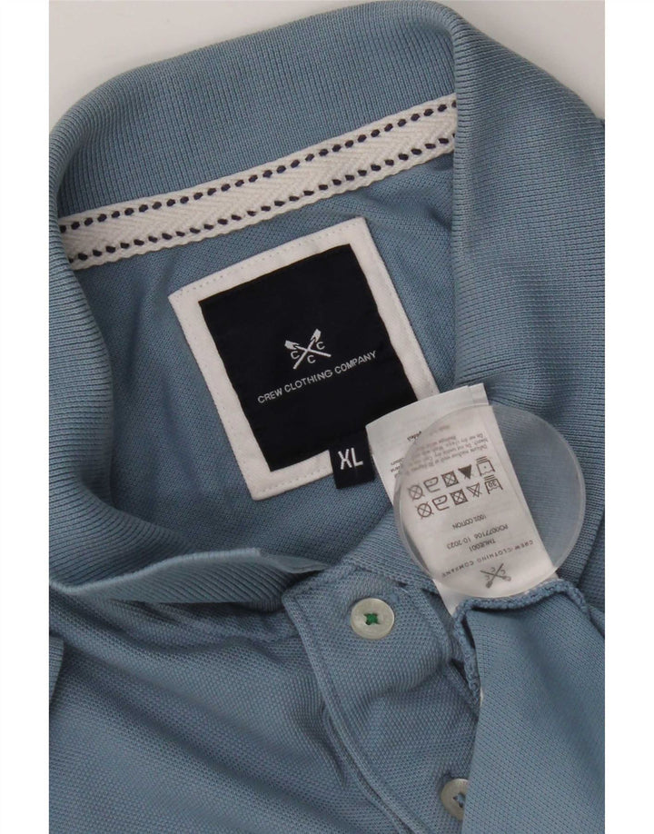 Crew Clothing Mens Polo Shirt XL Blue Cotton