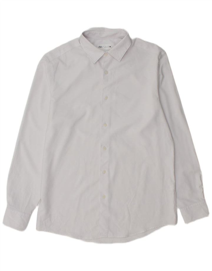 Zara Mens Shirt Large White Polyester