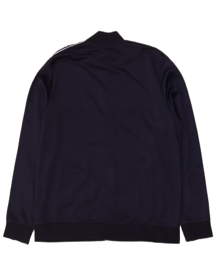 Fila Mens Graphic Tracksuit Top Jacket Large Navy Blue Colourblock