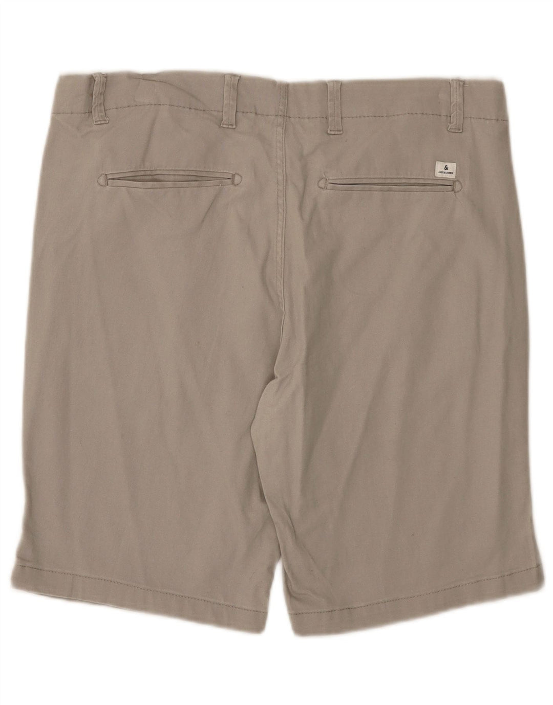 Jack & Jones Mens Regular Chino Shorts XL W38 Grey Cotton