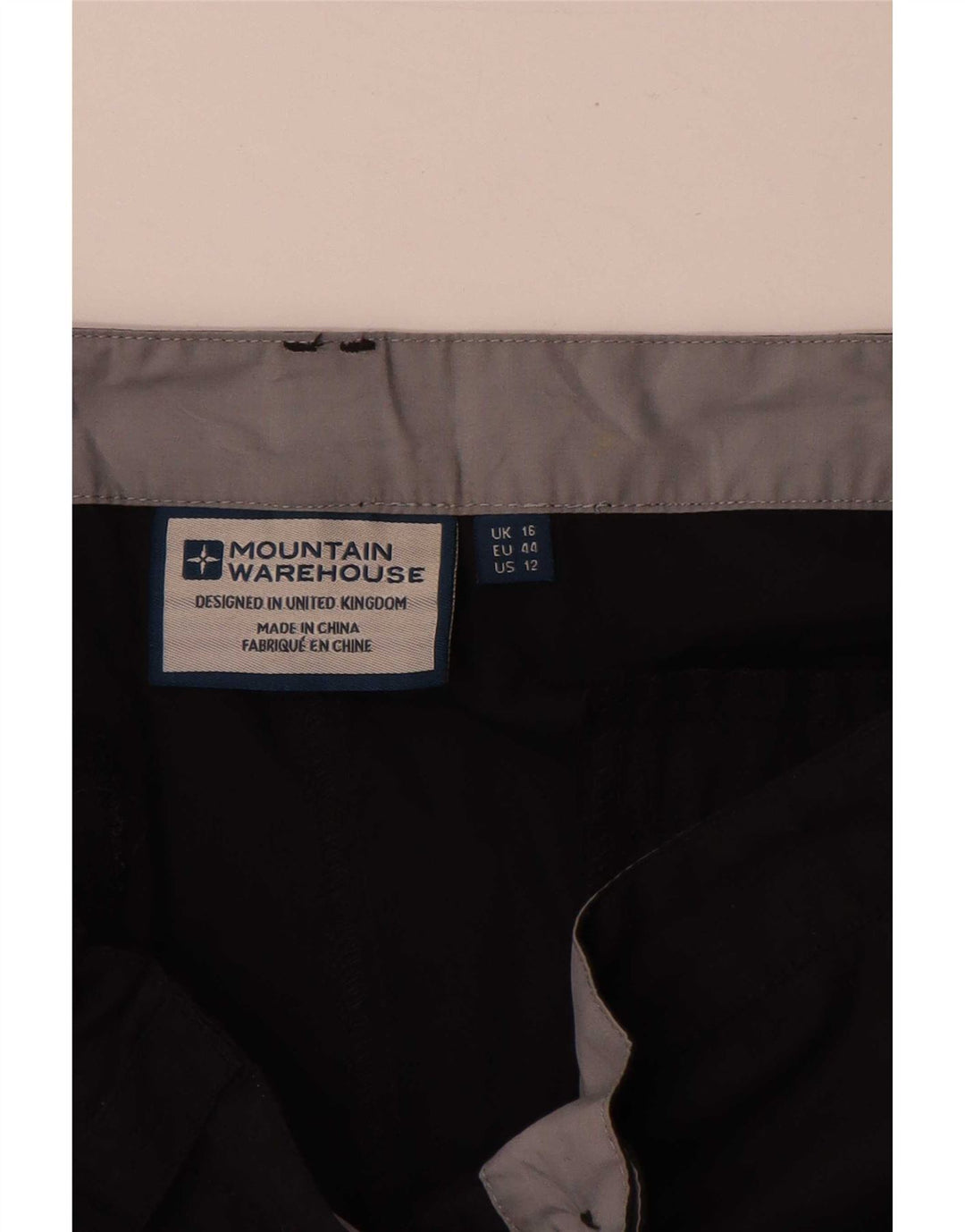 Mountain Warehouse Womens Cargo Shorts UK 16 Large W34 Black Polyester