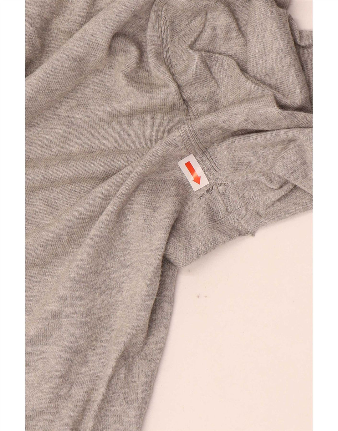 Massimo Dutti Mens V-Neck Jumper Sweater Small Grey Flecked Cotton