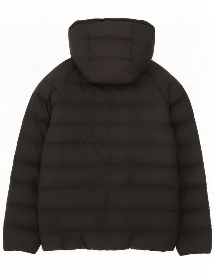 Nike Boys Hooded Padded Jacket 10-11 Years Medium Black Polyester
