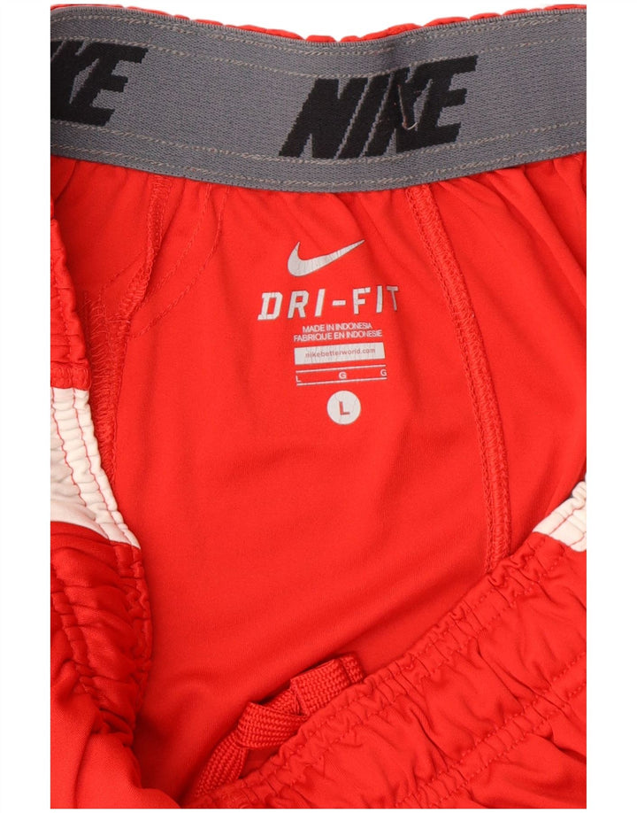 Nike Mens Cincinnati Reds Sport Shorts Large Red Colourblock Polyester
