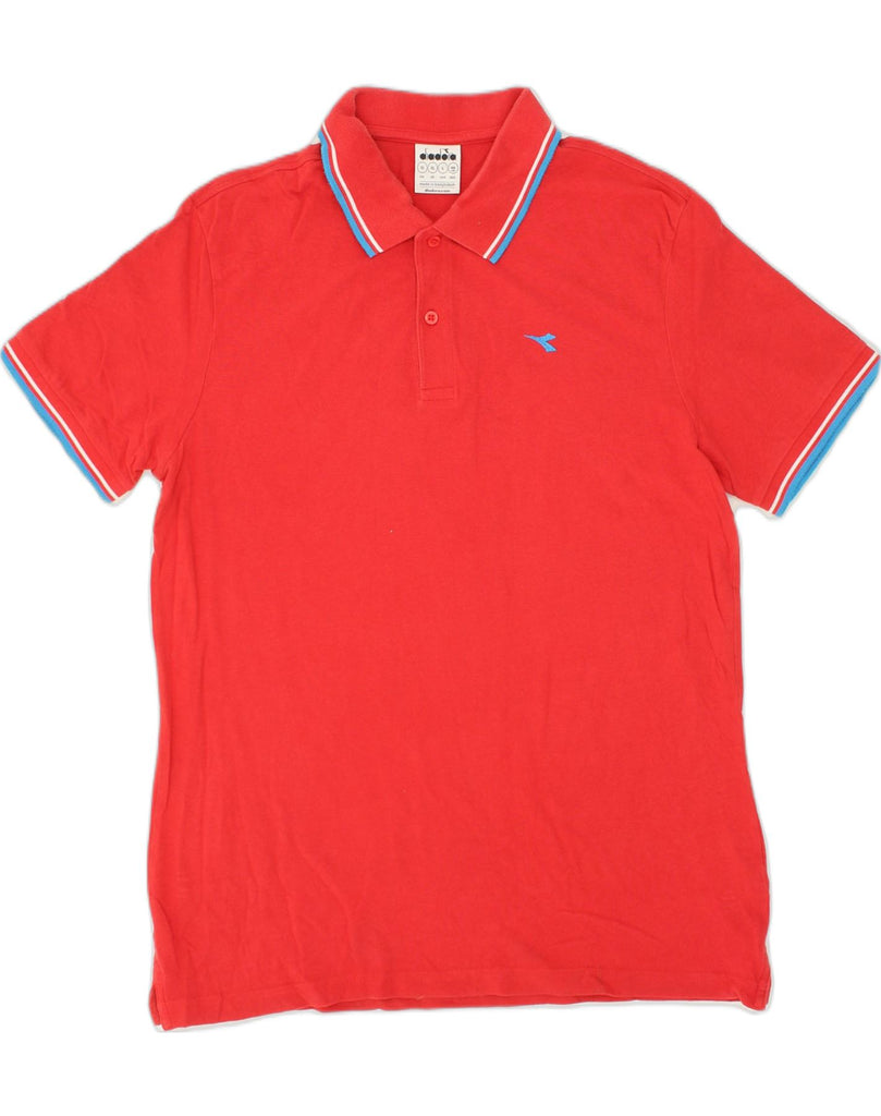 DIADORA Mens Polo Shirt XL Red Cotton | Vintage Diadora | Thrift | Second-Hand Diadora | Used Clothing | Messina Hembry 