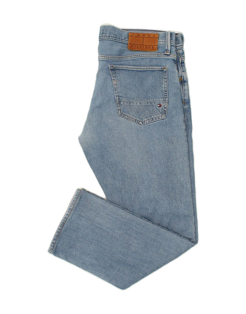 TOMMY HILFIGER Womens Straight Jeans W37 L28 Blue Cotton | Vintage Tommy Hilfiger | Thrift | Second-Hand Tommy Hilfiger | Used Clothing | Messina Hembry 