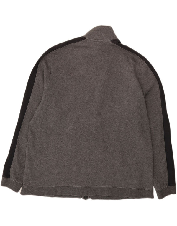 Nike Mens Tracksuit Top Jacket 2XL Grey Cotton