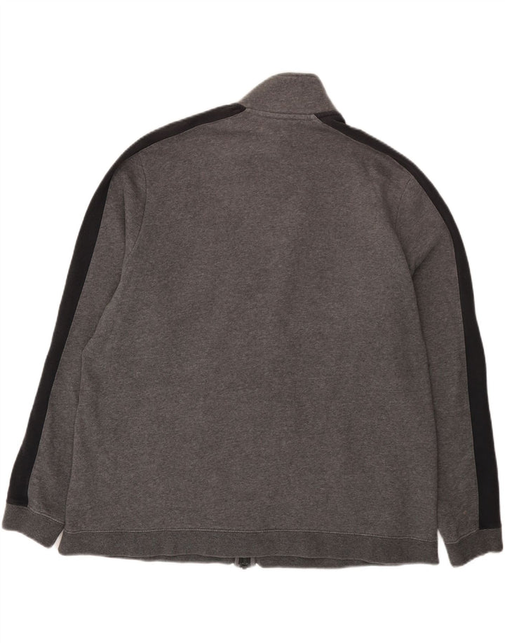 Nike Mens Tracksuit Top Jacket 2XL Grey Cotton