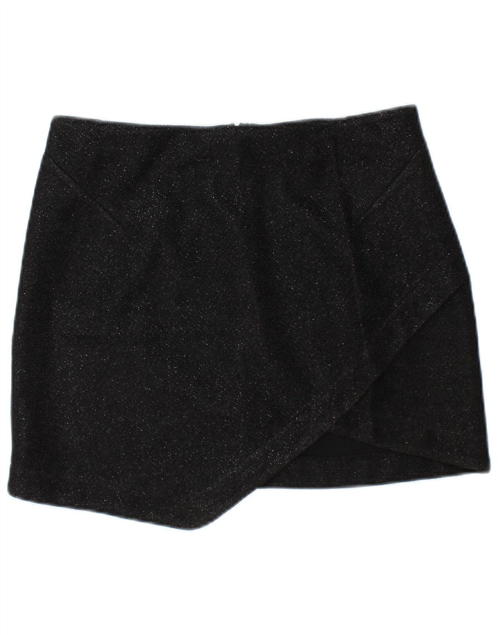 TOPSHOP Womens Mini Skirt UK 10 Small W28  Black Polyester