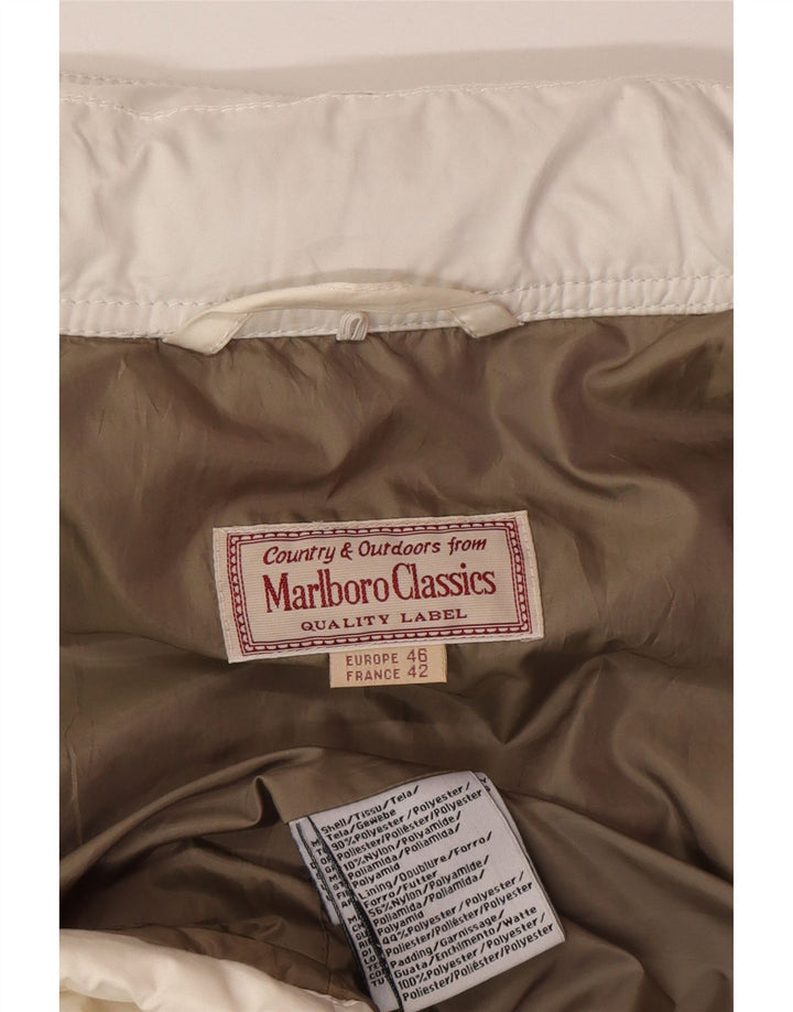 Marlboro Classics Womens Padded Coat EU 46 XL White Polyester