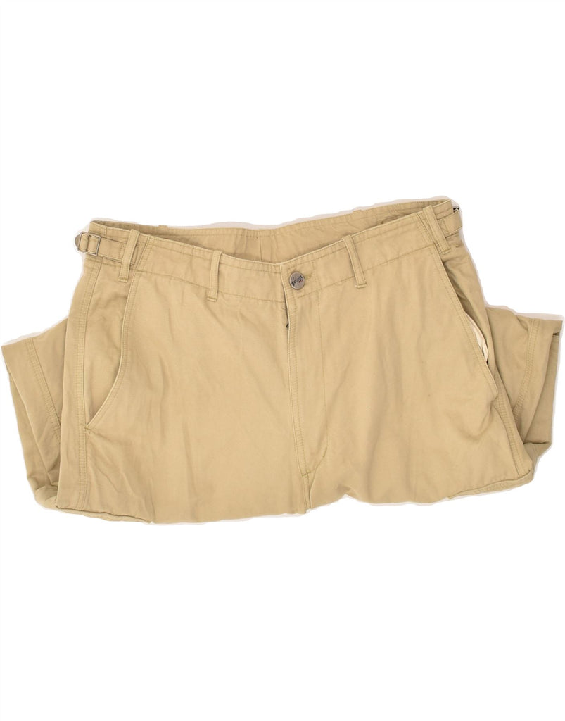 SCHOTT Mens Straight Cargo Trousers W38 L32 Beige Cotton | Vintage Schott | Thrift | Second-Hand Schott | Used Clothing | Messina Hembry 