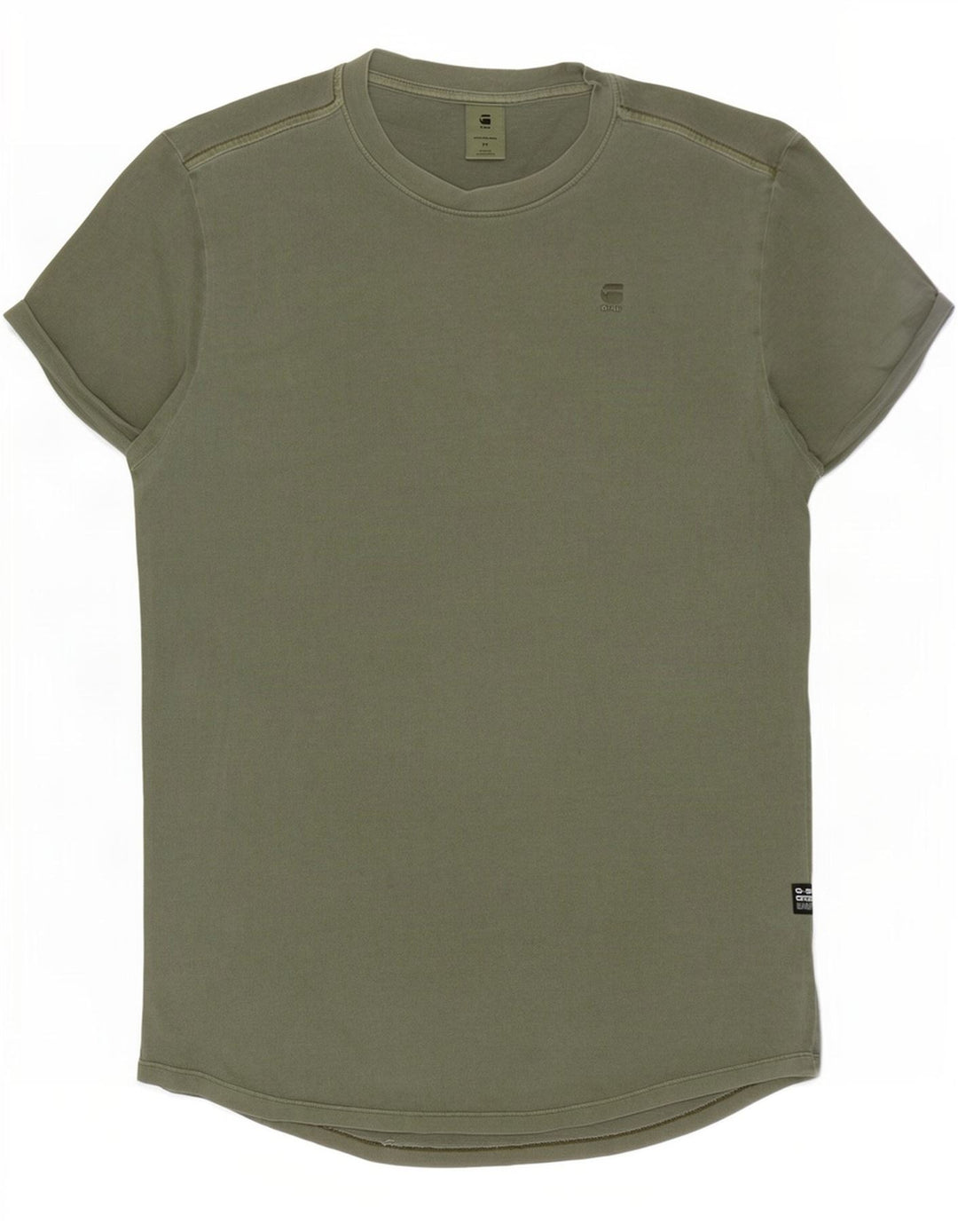 G-Star Mens T-Shirt Top Medium Khaki Cotton