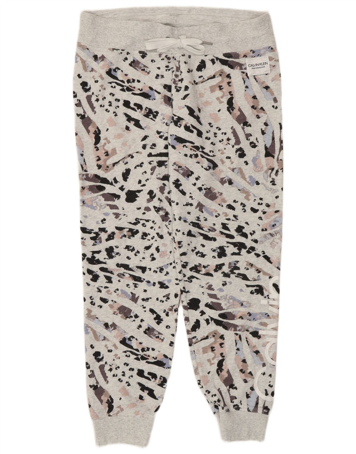 CALVIN KLEIN Womens Tracksuit Trousers Joggers UK 14 Medium  Grey