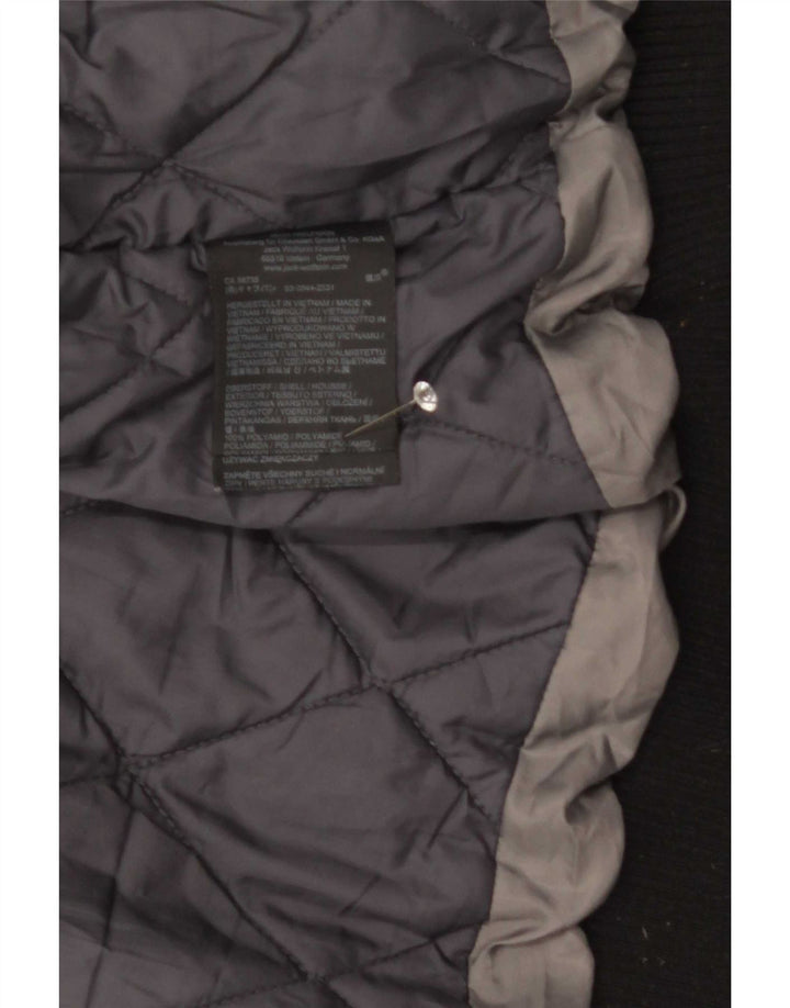 Jack Wolfskin Mens Hooded Bomber Jacket UK 36/38 Medium Black Polyamide