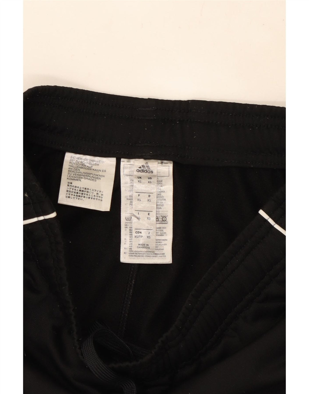 ADIDAS Womens Tracksuit Trousers Joggers UK 6 XS  Black Polyester