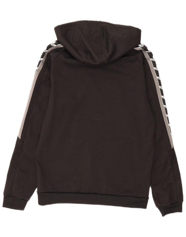 ADIDAS Mens Graphic Hoodie Jumper XS Black Polyester