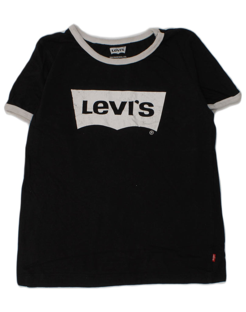 LEVI'S Boys Graphic T-Shirt Top 11-12 Years Black Cotton | Vintage Levi's | Thrift | Second-Hand Levi's | Used Clothing | Messina Hembry 