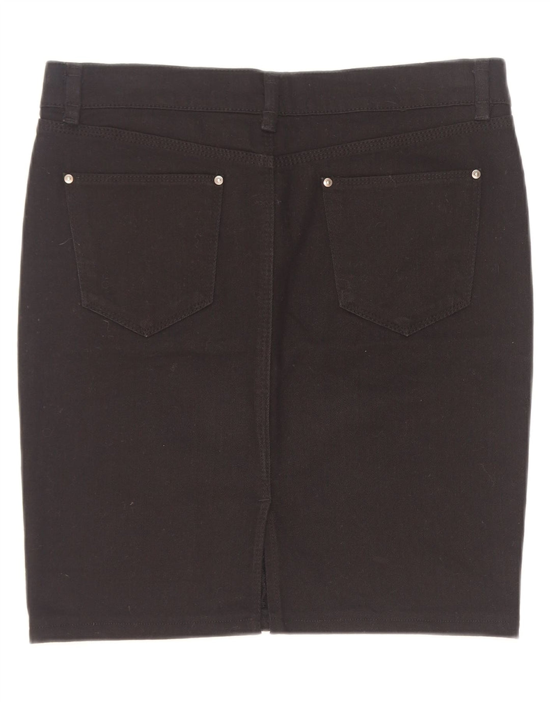 Zara Womens Denim Skirt Large W30 Black