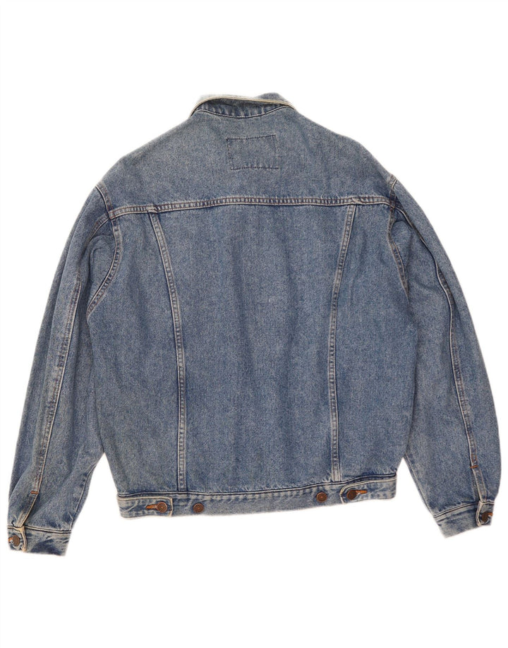 Casucci Mens Denim Jacket UK 36 Small Blue Cotton