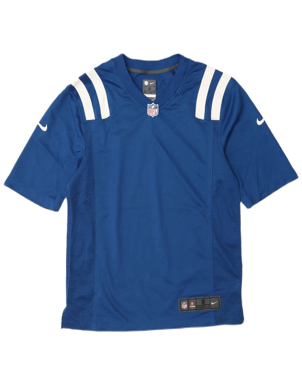 Nike Mens Graphic T-Shirt Top Small Blue Polyester